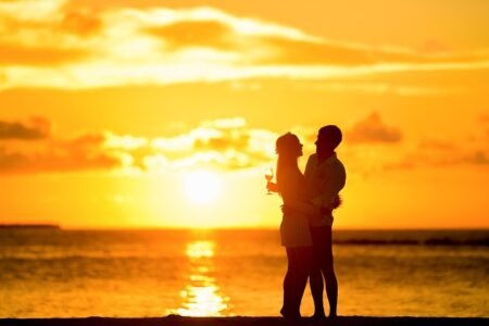 couple, silhouette, beach, sunset, lovers, hug, hugging, relationship, together, backlighting, romantic couple, affection, backlit, clouds, dawn, dusk, idyllic, love, nature, ocean, people, romance, romantic, scenic, sea, seashore, shore, sky, summer, sunrise, orange sky, orange sunset