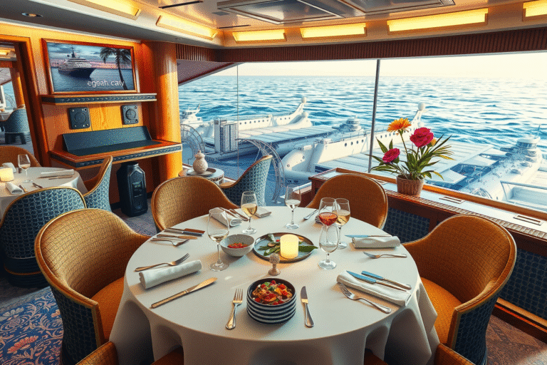 Cruceros gastronómicos: experiencias culinarias a bordo