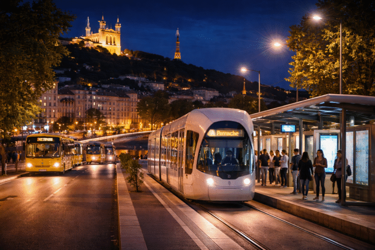 Transporte nocturno en Lyon: cómo moverse de noche